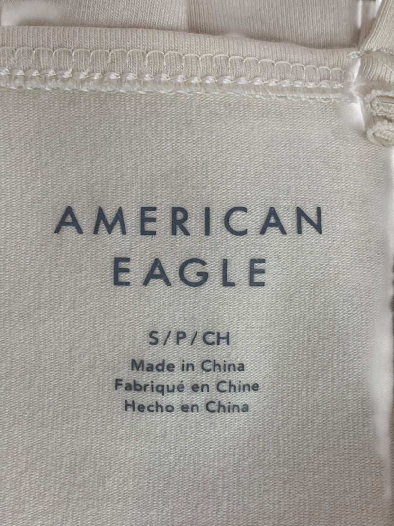 Small American Eagle Knit Pullover Sundress Ivory Spaghetti Strap