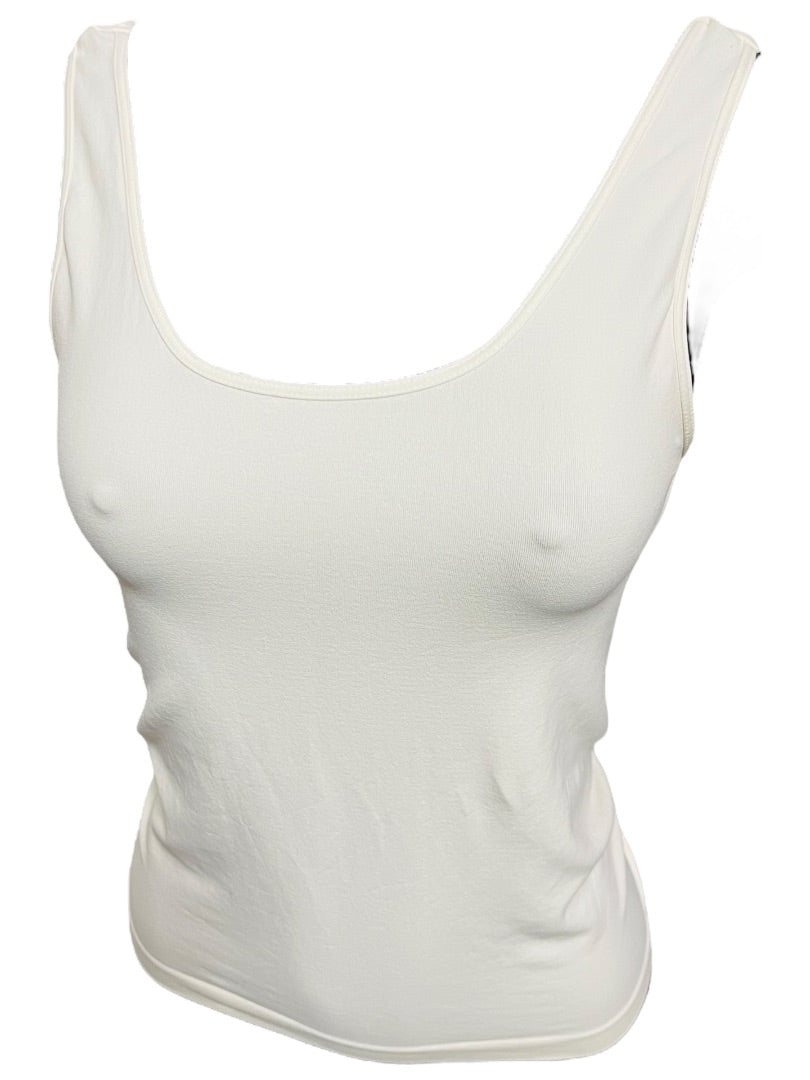Small Haze Stretch Tank Cream Womens Nylon Stretch Camisole