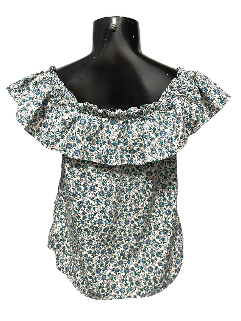 XXS J. Crew Tiered Ruffled Lined Floral Mini Skirt AY478