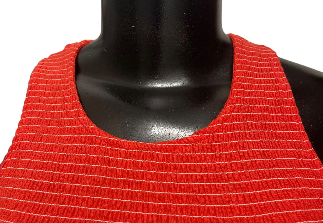 XS Nation Anthropologie Smocked Sleeveless Womens Top New Christine Tank
