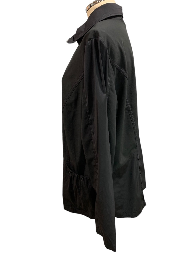 Large (Size 16) Chicos Zenergy Full Zip Track Jacket Black