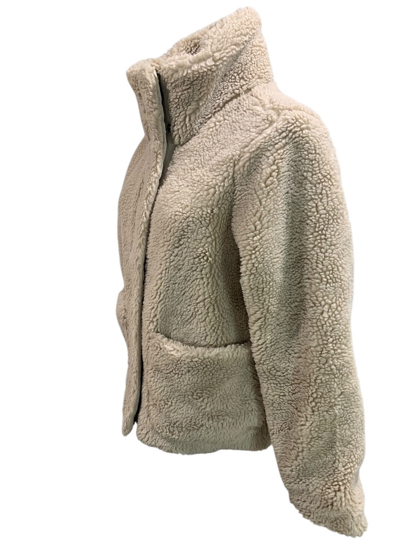 XS Old Navy Womens Tan Teddy Bear Fleece Jacket Full Zip