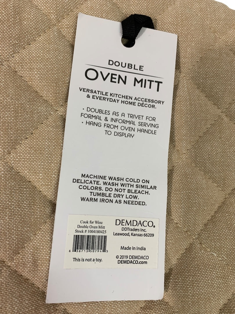 Demadco New Double Oven Mitt Will Cook for Wine