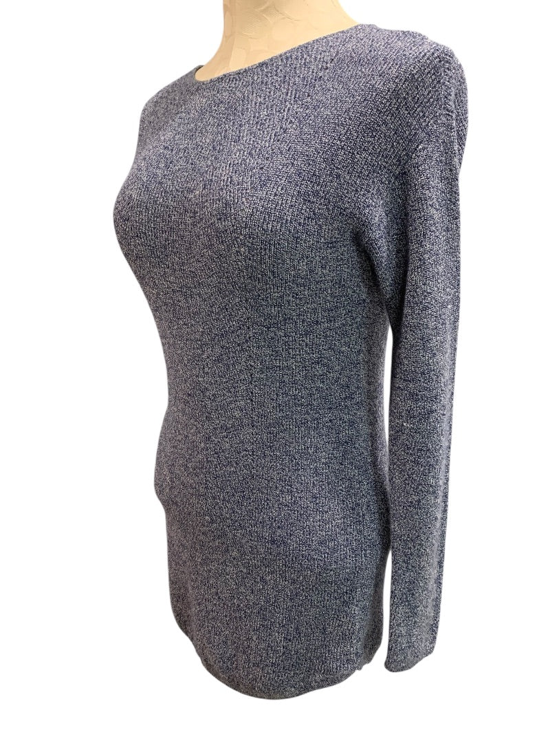 Petite Talbots Marled Knit Cashmere Blend Womens Tunic Sweater