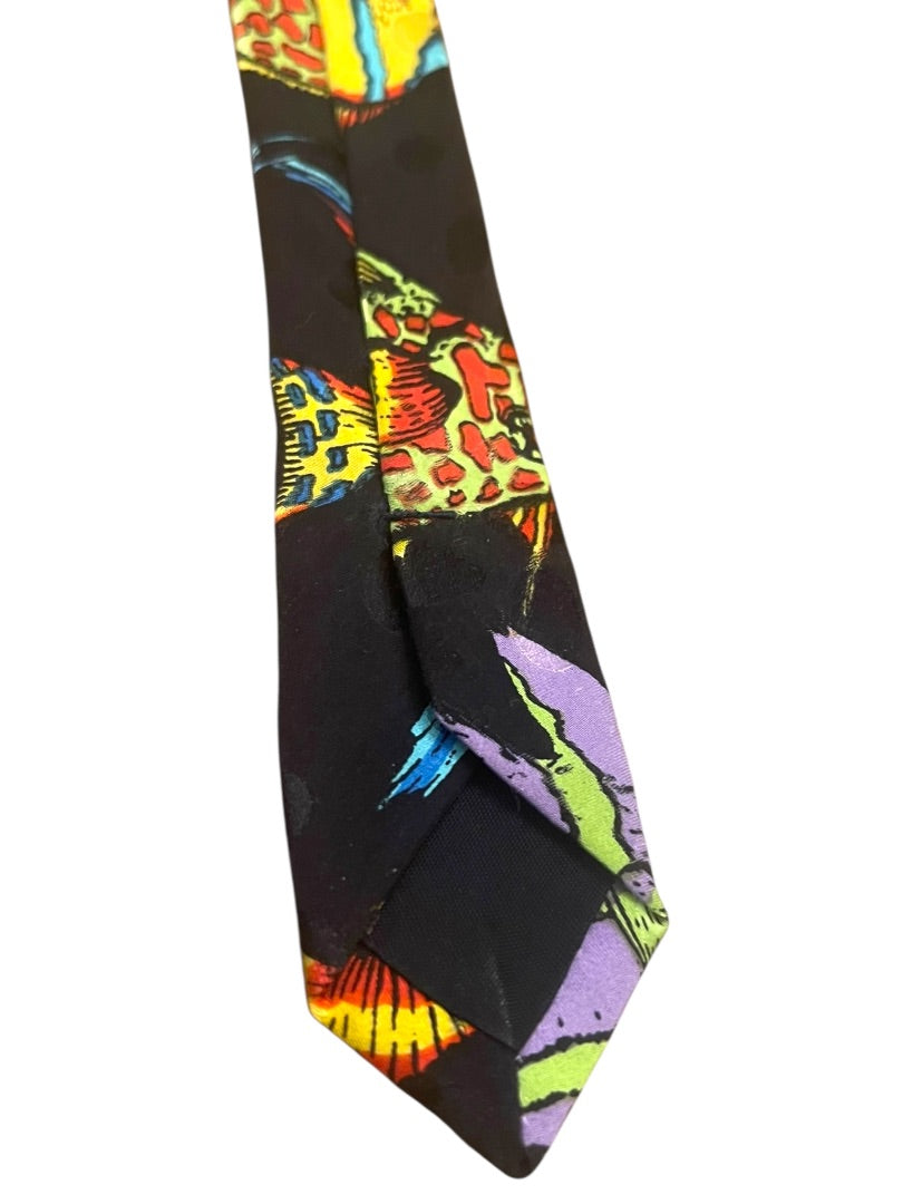 Vintage Addiction 100% Silk Tropical Fish Neck Tie 59"L x 4"W
