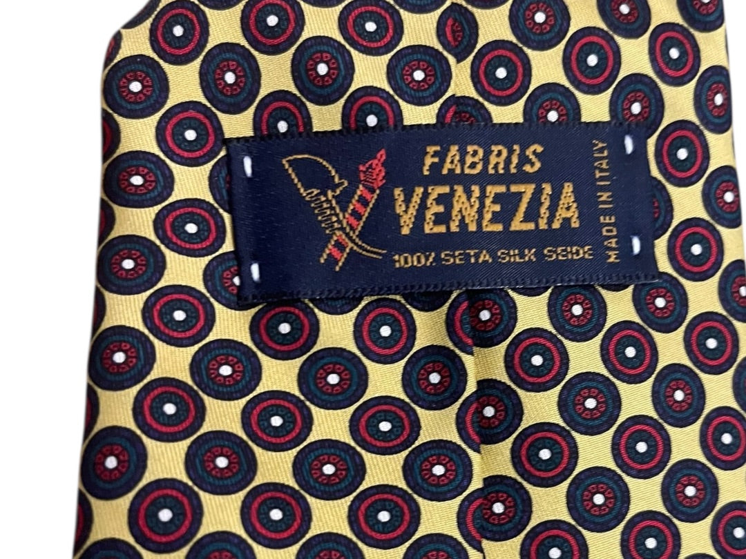 100% Silk Fabris Venezia Made in Italy Mens Tie 58 Inch