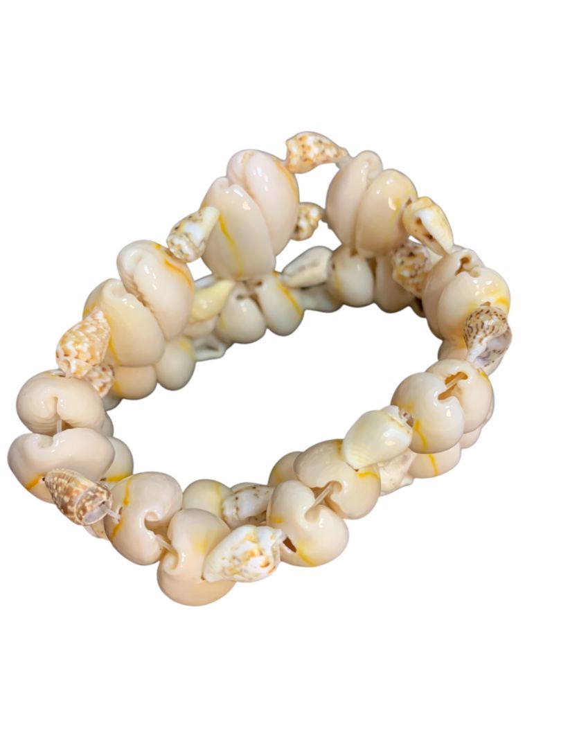 Set of 8 Seashell Napkin Rings Cowrie Shell Beach Home