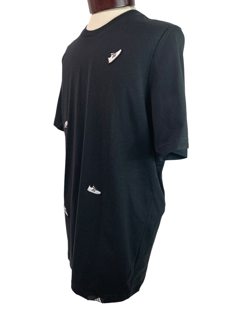 Large Adidas Mens New Undeniable Black Tshirt IL5384