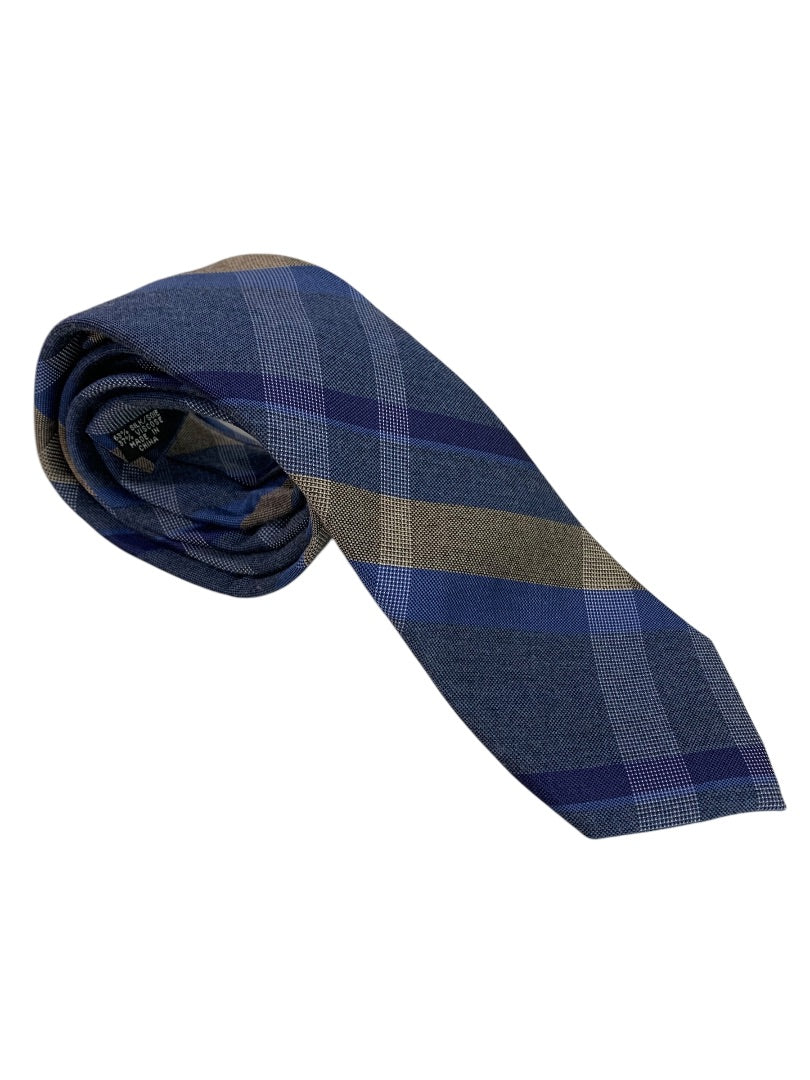 Joseph Abboud Mens Vintage Plaid Tie Necktie Silk 60 Inch