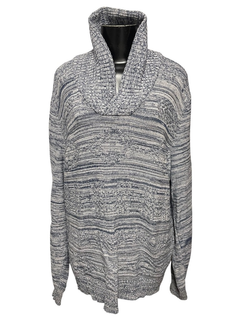 XXL American Rag Cie Womens Long Sleeve Sweater Marled Blue Pullover