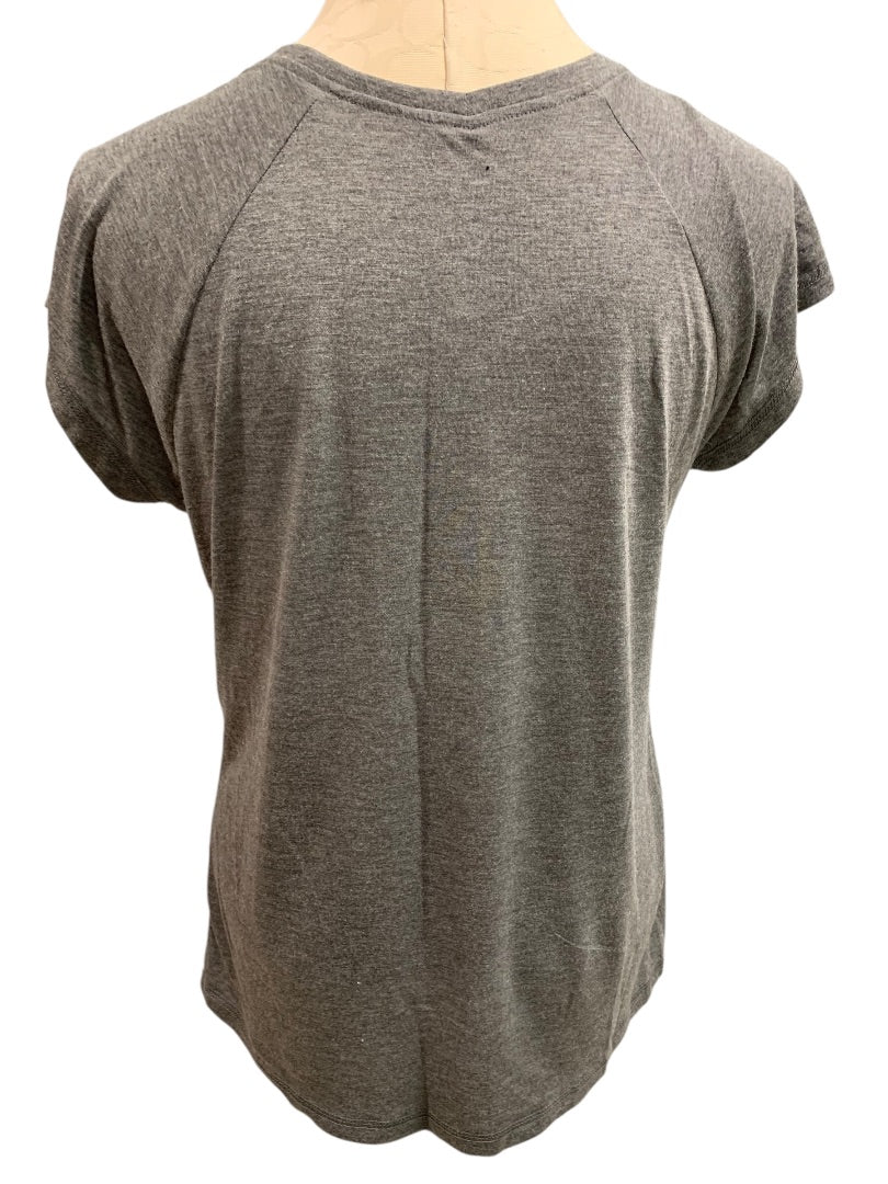 Large J. America Womens Jack Daniels Gray Tshirt V-Neck
