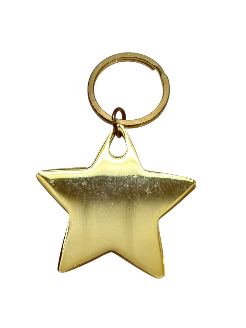 Goldtone Star Metal Keychain Keyring ERA Real Estate 3"
