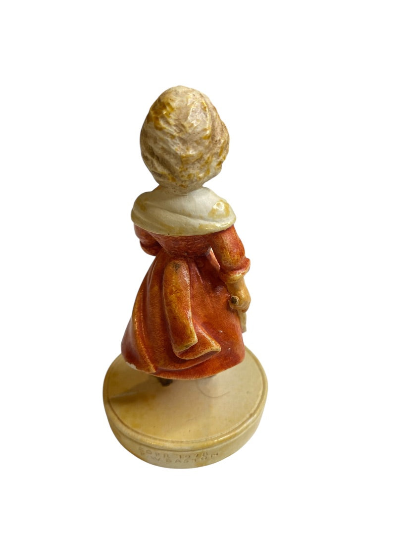 Sebastian Miniatures Signed Figurine The Pilgrims The Skipping Rope 1978 4"