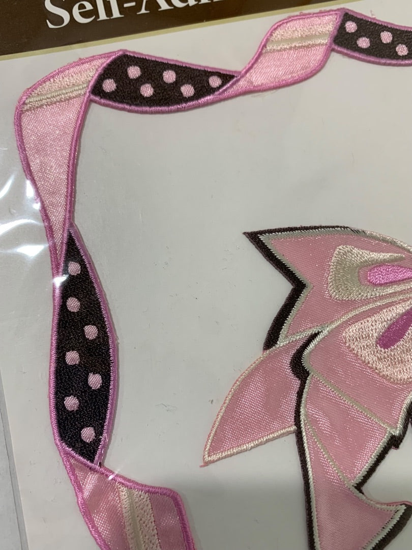 Conso Self-Adhesive Designer Motif Bows Ribbon Fabric Satin New