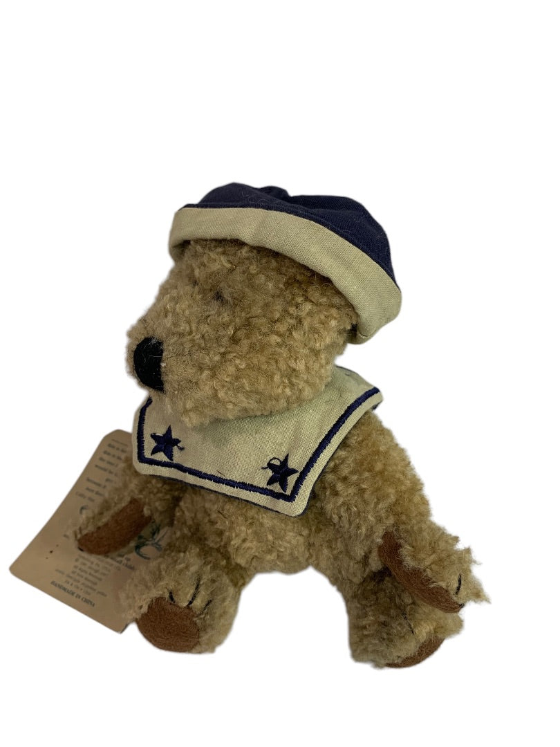 Boyds Bears Plush Jointed Chauncey 1990s Sailor Cap 6 Inch Articulated