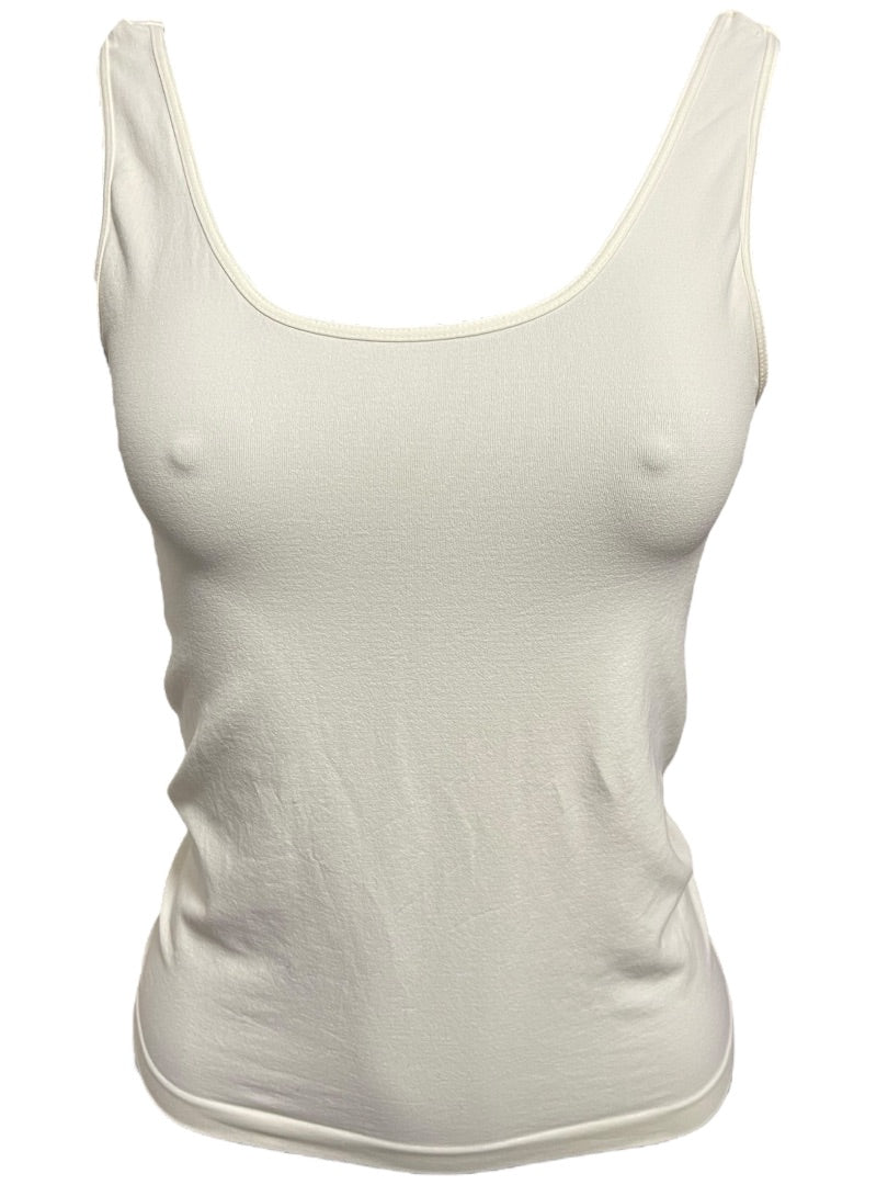 Small Haze Stretch Tank Cream Womens Nylon Stretch Camisole