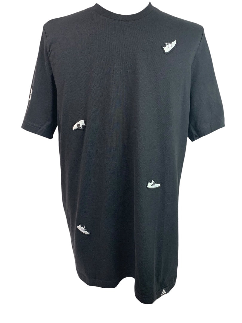 Large Adidas Mens New Undeniable Black Tshirt IL5384