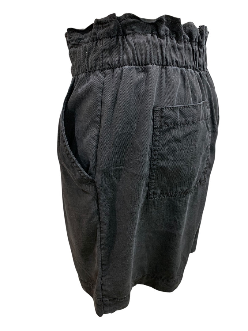 Size 4P Loft Petites Black Soft Skirt Pockets Elastic Waist Snap Zip
