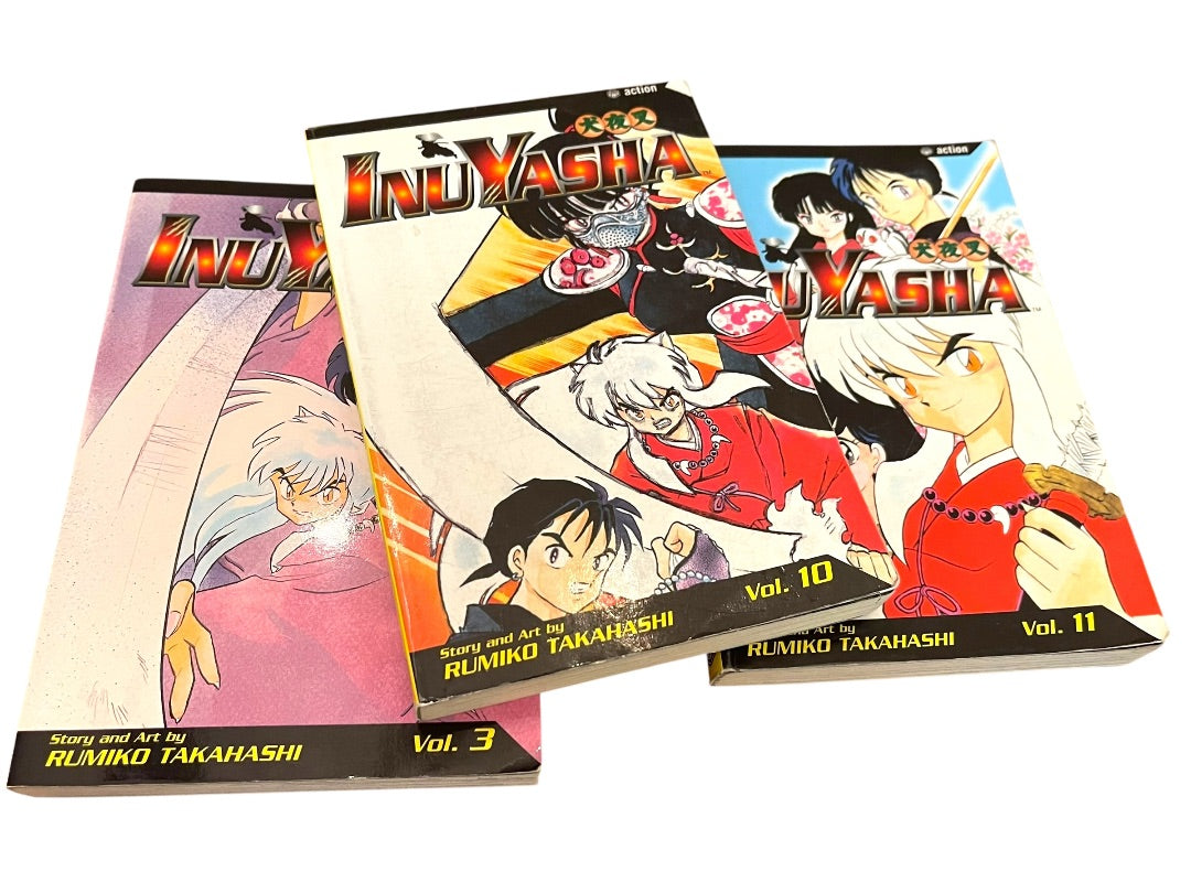 Set of 3 Inu Yagha Rumiko Takahashi Viz Paperback Manga