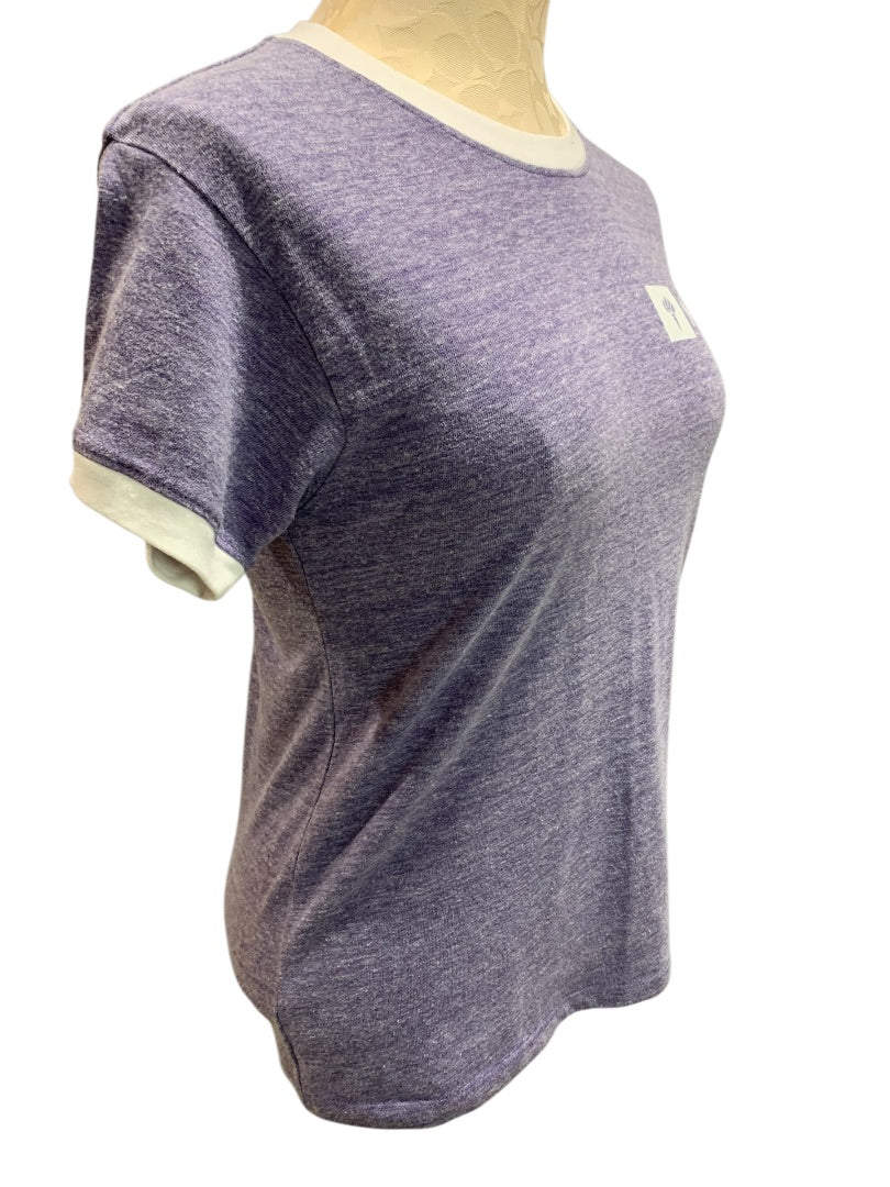 Small Original League Collegiate Outfitters NYU Womens Retro Tshirt Purple