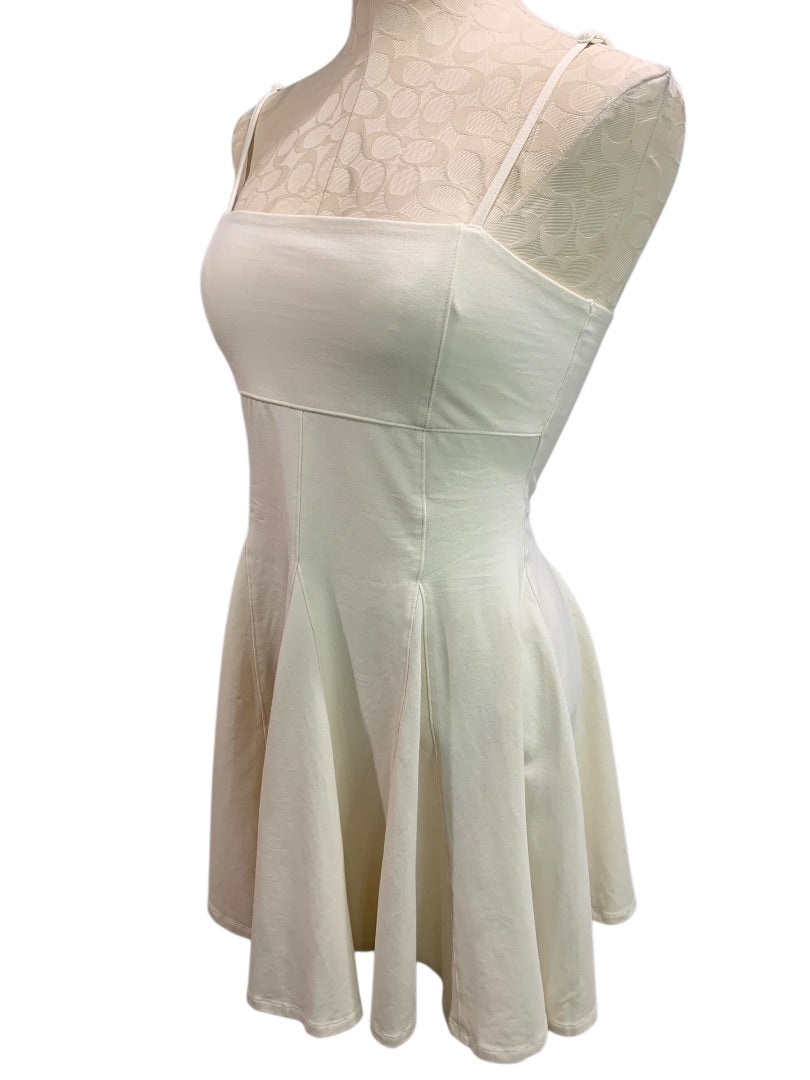 Small American Eagle Knit Pullover Sundress Ivory Spaghetti Strap