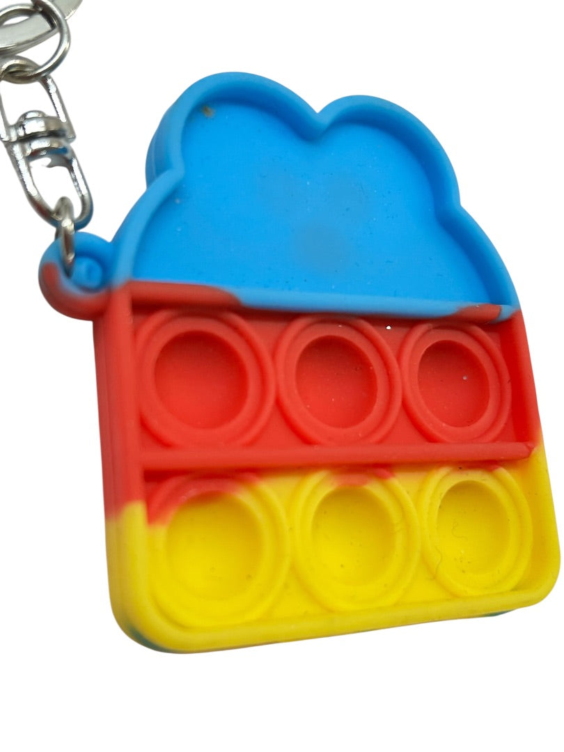 PopToy Fidgety Silicone Animation Keyring Key Chain