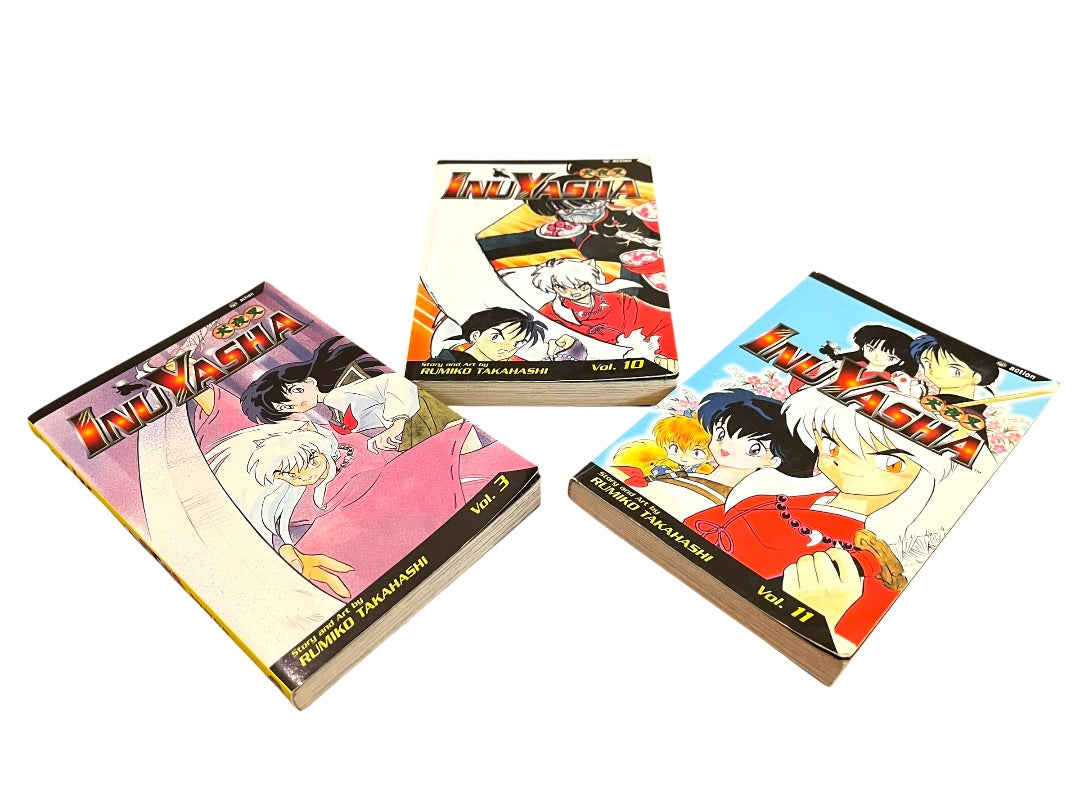 Set of 3 Inu Yagha Rumiko Takahashi Viz Paperback Manga