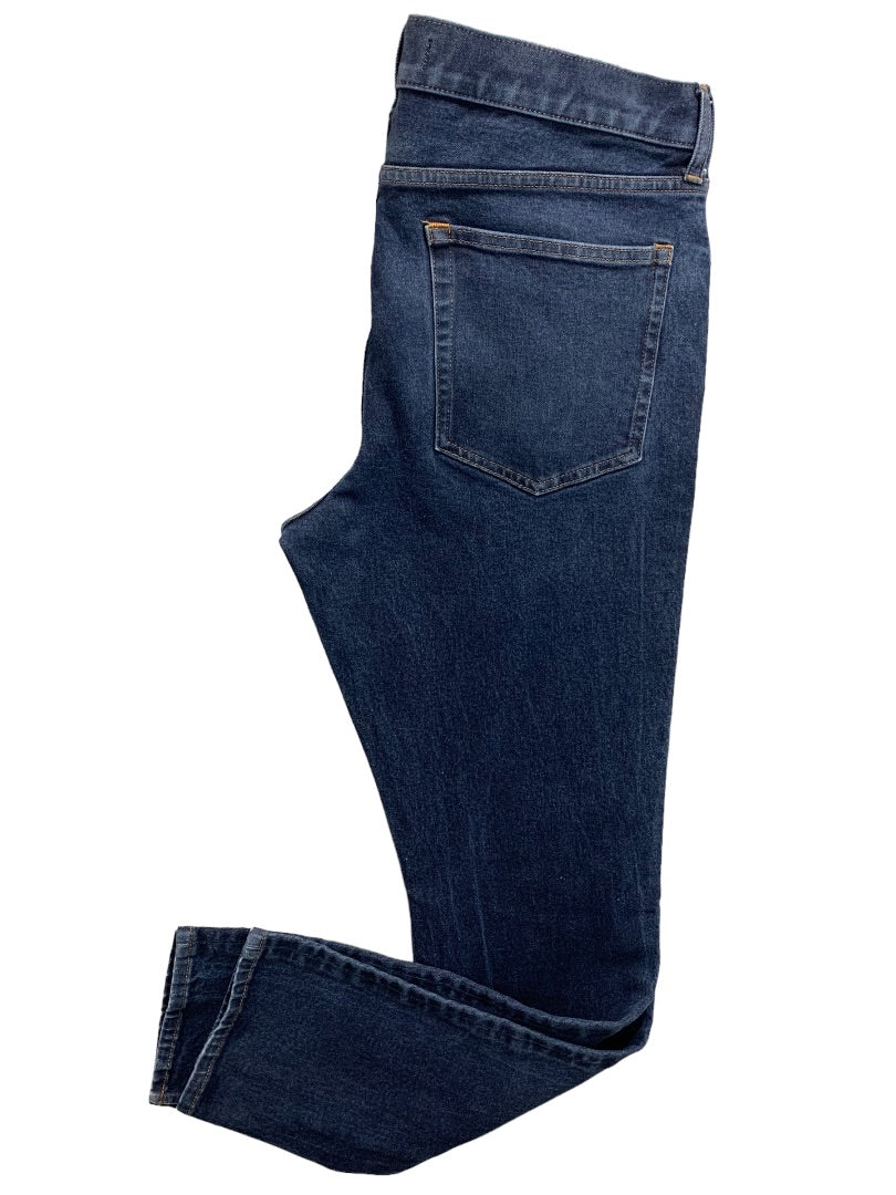 35 x 34 Everlane Uniform Mens Jeans The Slim Jean Dark Wash Blue Denim