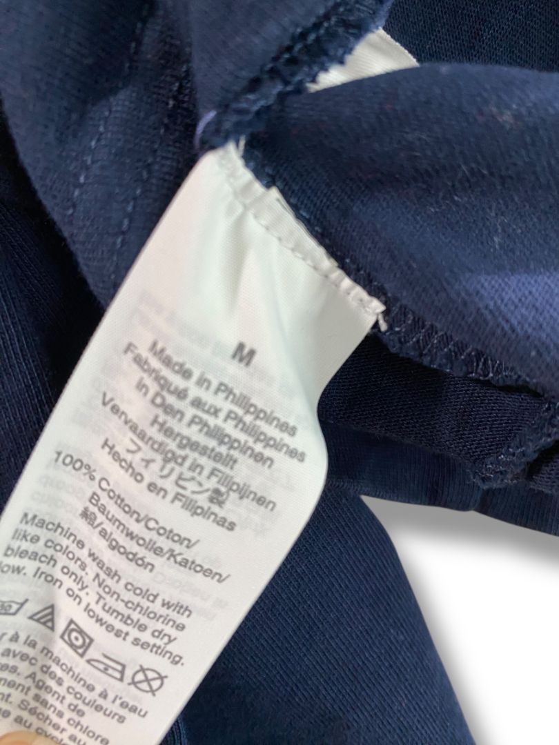 Size Medium J Crew Navy Blue Womens Shirt AJ629 Tie Back