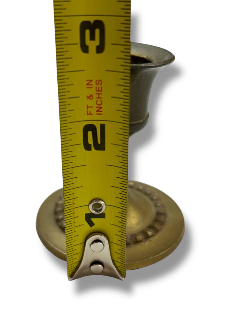 Small American Greeting Brass Taper Candle Holders 2.5"