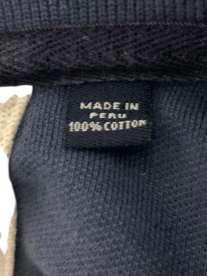 Size XL Nautica Mens Navy Blue Polo The Deck Shirt Short Sleeve