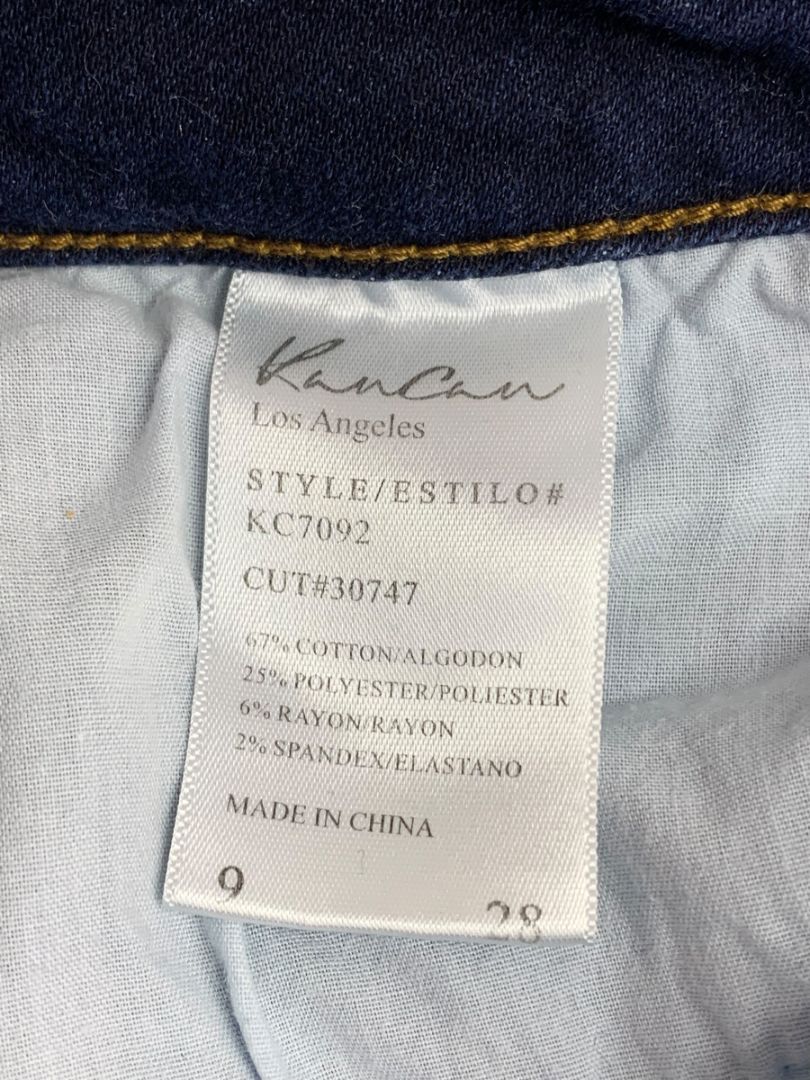 Size 9 (28) KanCan Womens Jeans Alani Mid Rise Super Skinny KC7092