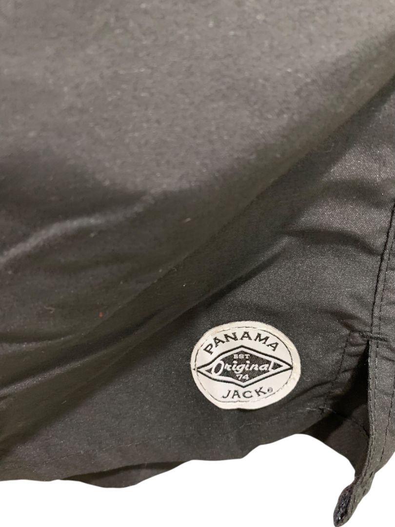 Size 4X Panama Jack Mens Pull on Black Swim Trunks New 18.5"