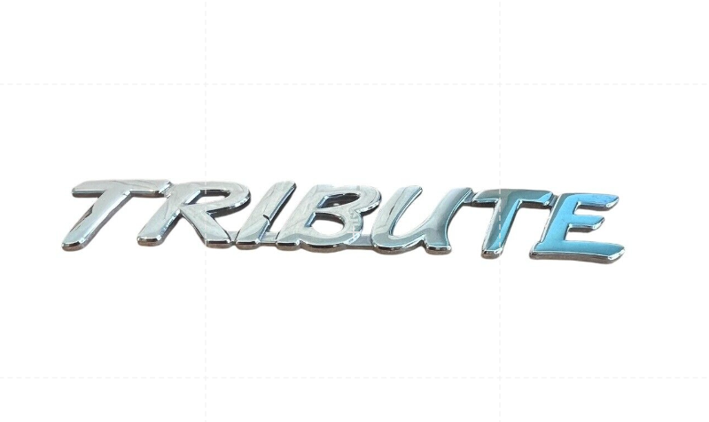 Mazda Tribute Emblem Letters Badge Logo Symbol Trunk Gate Rear OEM YS-84 damage