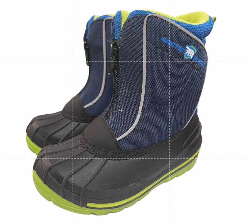 Arctic Shield Boys Waterproof Insulated Blue Warm Winter Snow Boot Youth Size 10