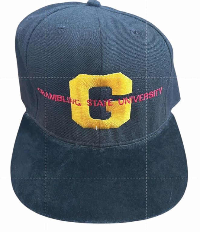 Vintage Grambling State University Tigers Snapback Hat Cap Suede Brim