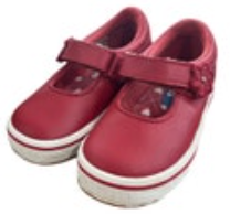 Size 4.5 Keds ELLA Red Leather Round Toe Mary Jane Shoes Toddler Holiday