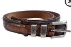 Size 38 Vintage Tulliani Mens Buckle Belt 1" Italian Calfskin 3127 Brown Texture
