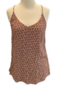 Size Small Cabi Boho Sleeveless Spaghetti Strap Blouse Top Shirt