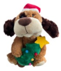Tekky Toys Large Flapping Ears Christmas Dog Sings Shout! Moves Animated Tree