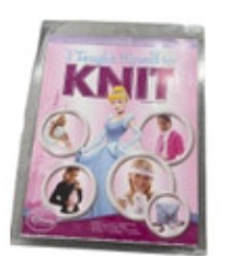 Disney Princess Cinderella I Taught Myself to Knit Book and Knitting Needles Kit