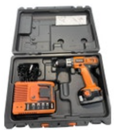 Ridgid 12V 3/8 in Cordless Drill R82001 Case 2 Batteries & Charger Tested More