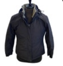 Size Medium Land’s End Women’s Black Hooded Winter Coat