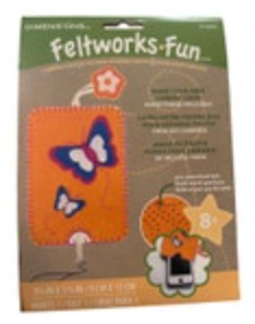 Dimensions Feltwork Fun Phone Case Cover Felt Embroidery Kit Kid Craft Butterfly