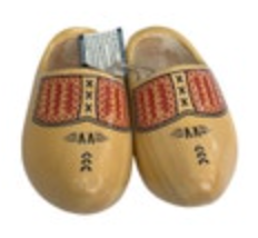 New Decorative Dutch Wooden Clogs Holland VV Geel 13 1/2 CM 21 Hand Painted Set