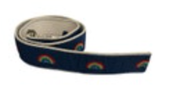90’s Cape Cod Canvas Rainbow Belt Youth Fits Up To 26” Preppy Y2K Vintage Mass