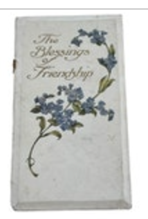 The Blessings of Friendship Vintage Poem Book USA Cottage Granny Friends