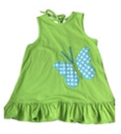 Size 7/8 Kelly's Kids Girls Green Tunic Ruffle Pant Outfit 2 Piece Shirt & Pants