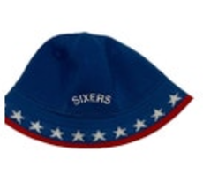 Vintage Nike 76ers Sixers Bucket Hat Red Blue Size M/L Knit Preowned