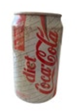 Vintage 1989 Diet Coke Can UK Empty Coca Cola With NutraSweet International Rust